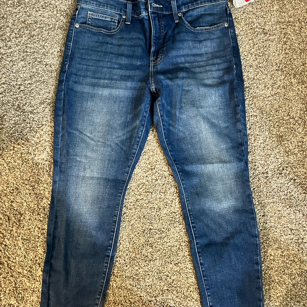Lucky Brand Blue Skinny Jeans with Faded Wash
